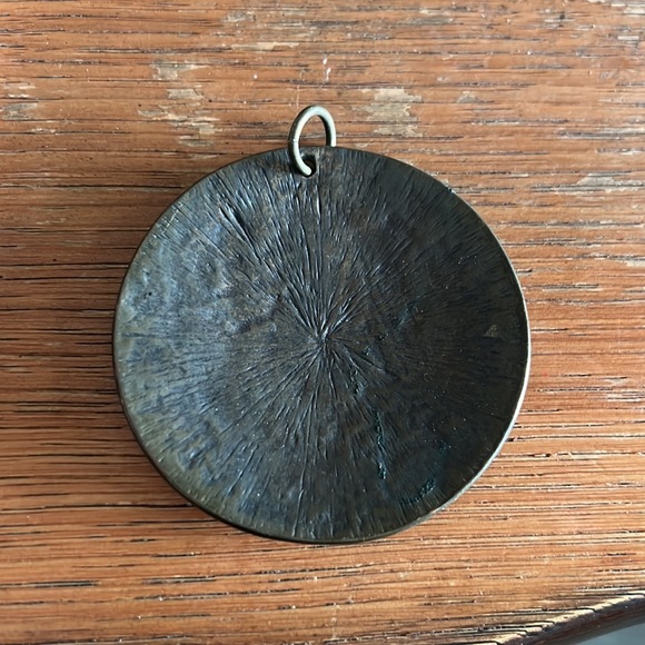 Brazilian brass pendant, EUC - Picture 2 of 2